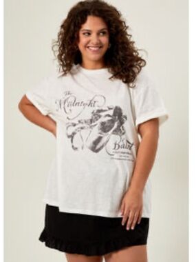Arula Midnight Ballet Graphic Tee NWT 0X
